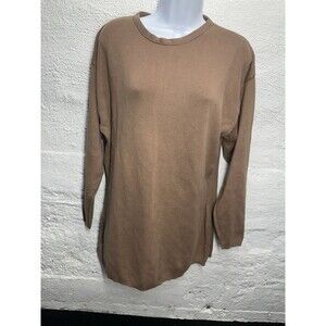 MATTER of DEGREES women’s Light Brown size medium knitted long sleeve shirt